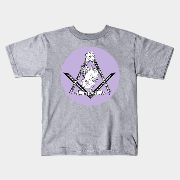 Bisexual Illuminati Kids T-Shirt by Salty Said Sweetly